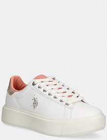 Sneakersy U.S. Polo Assn.  białe damskie ZABRY001W.5YN