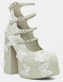 Czółenka Koi Footwear  zielone DBP47