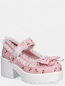 Sandały na obcasie Koi Footwear  różowe ND68C