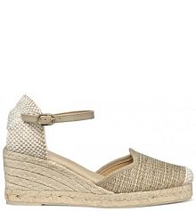 Espadryle na koturnie Geox  beżowe D55NGE.01106.