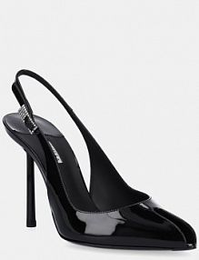 Sandały na obcasie Le Silla  czarne 5305D090BXPPK