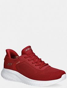 Sneakersy Skechers  czerwone damskie 117497.