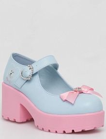 Sandały na obcasie Koi Footwear  niebieskie ND74