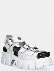 Sandały na obcasie New Rock  białe M.BIOS101.C3