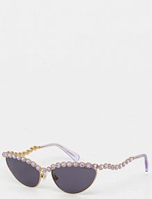 Okulary Swarovski  fioletowe damskie 5724513