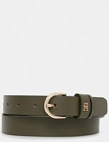 Pasek Tommy Hilfiger  zielony damski AW0AW16836