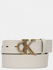 Pasek Calvin Klein Jeans  beżowy damski LV04K7002G