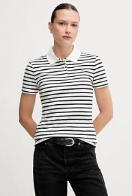 Koszulka polo Tommy Jeans  biała damska DW0DW20160
