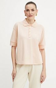 Koszulka polo Armani Exchange  pomarańczowa damska XW000887.AF10