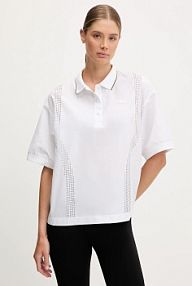Koszulka polo Lacoste  biała damska CF0060