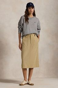 Spódnica midi Polo Ralph Lauren  beżowa 211959051