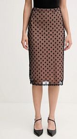 Spódnica midi Sisley  czarna 4S3DL002O