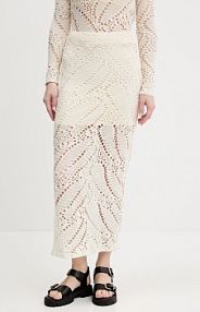 Spódnica maxi Desigual  beżowa 25SWFK04