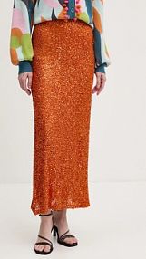 Spódnica maxi Never Fully Dressed  pomarańczowa NFDSK634