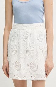 Spódnica mini Guess  beżowa W5GD1S.WH521