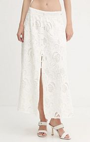 Spódnica midi Guess  beżowa W5GD63.WH521