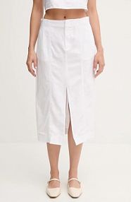 Spódnica midi Calvin Klein Jeans  biała J20J225327