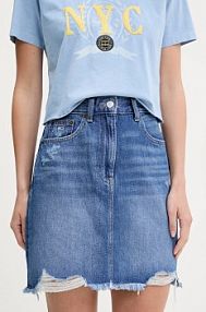 Spódnica mini Tommy Jeans  niebieska DW0DW20135