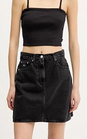 Spódnica mini Tommy Jeans  czarna DW0DW21275