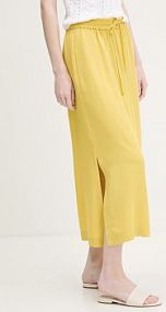 Spódnica midi United Colors of Benetton  żółta 4NPHD004S