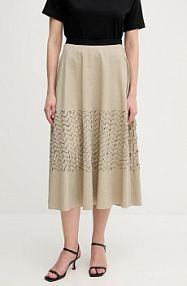 Spódnica midi Sandro Ferrone  zielona S18XBERAKO