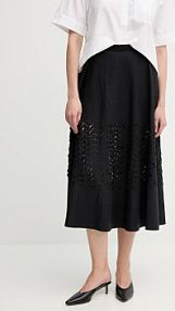 Spódnica midi Sandro Ferrone  czarna S18XBERAKO
