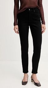 Jeansy Sisley  czarne damskie 47KZLE044