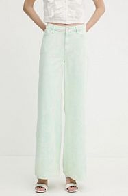 Jeansy Guess  zielone damskie W5GA82.WHAG1