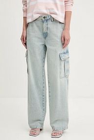 Jeansy Guess Jeans  niebieskie damskie W5RA1R.D5M51