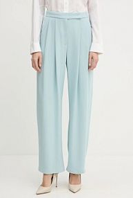 Spodnie eleganckie pinko  turkusowe damskie 103235.A213