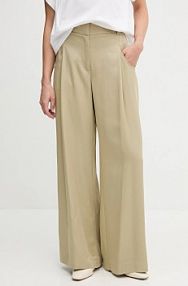 Spodnie eleganckie Sisley  zielone damskie 4V7PLF06N