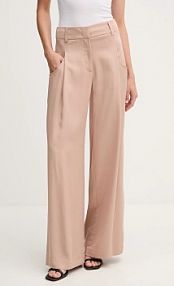 Spodnie eleganckie Sisley  brązowe damskie 4V7PLF06N