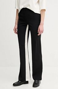 Spodnie eleganckie Sisley  czarne damskie 4QJDLF06P