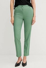 Spodnie eleganckie United Colors of Benetton  zielone damskie 40FADF08U