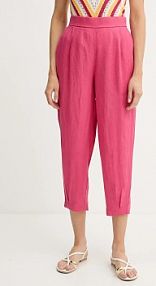 Spodnie eleganckie United Colors of Benetton  różowe damskie 4AGHDF08L