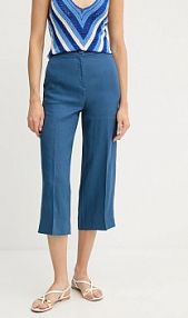 Spodnie eleganckie United Colors of Benetton  niebieskie damskie 4AGHDF08M