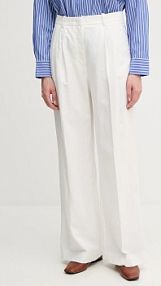 Spodnie eleganckie Tommy Hilfiger  białe damskie WW0WW47214