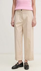 Spodnie eleganckie Tommy Hilfiger  beżowe damskie WW0WW44783