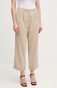 Spodnie eleganckie Tommy Hilfiger  beżowe damskie WW0WW45589