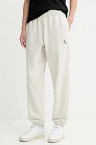 Spodnie dresowe Calvin Klein Jeans  beżowe damskie LV047B235G