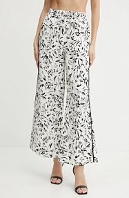 Spodnie eleganckie Karl Lagerfeld  białe damskie A2W10016