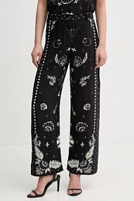 Spodnie eleganckie Sisley  czarne damskie 4YQZLF076