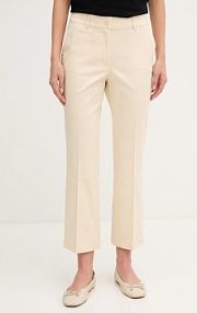 Spodnie eleganckie Sisley  beżowe damskie 4ENMLE02X