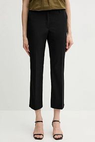 Spodnie eleganckie Sisley  czarne damskie 4ENMLE02X