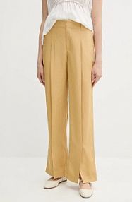 Spodnie eleganckie Sisley  zielone damskie 4HZELF06S