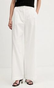 Spodnie eleganckie Sisley  białe damskie 4W7HLF06X
