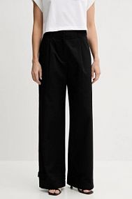 Spodnie eleganckie Sisley  czarne damskie 4W7HLF06X