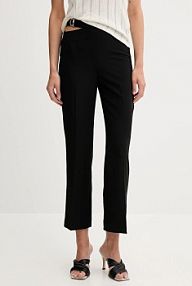 Spodnie eleganckie Sisley  czarne damskie 41H1LF06Z