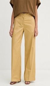 Spodnie eleganckie Sisley  żółte damskie 4ED4LE03G