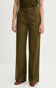 Spodnie eleganckie Sisley  zielone damskie 4ED4LE03G